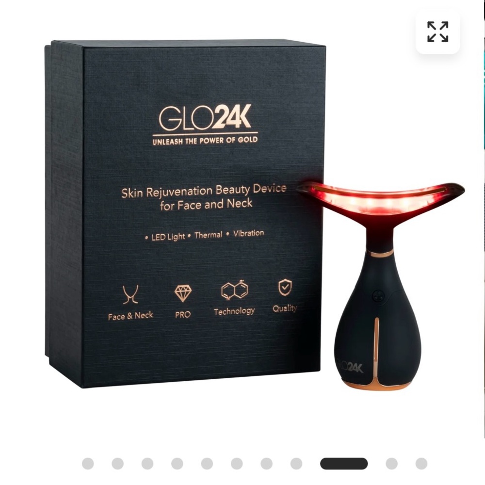 NWT- Glo24K Neck and Face‎ Massager+